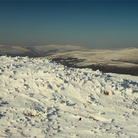 Buy canvas prints of texture (brecon beacons wales) by simon powell