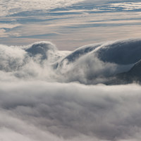 Buy canvas prints of Misty mountains brecon beacons 8168 by simon powell