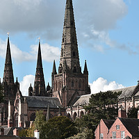 Buy canvas prints of Lichfield Cathedral by Jeff Hardwick