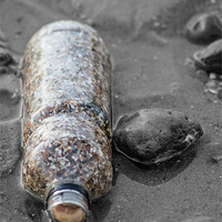 Buy canvas prints of Beach in a bottle by michael rutter