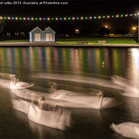 Buy canvas prints of Ghost Swans by michael rutter