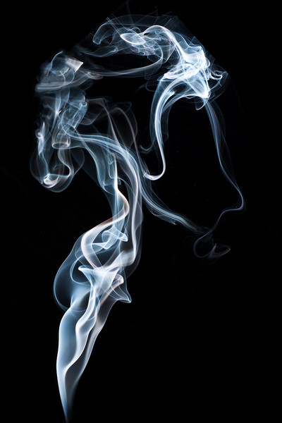 A Portrait In Smoke Picture Board by Steve Purnell