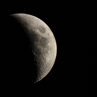 Buy canvas prints of Waxing Crescent by Douglas McMann