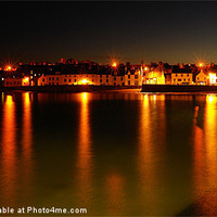 Buy canvas prints of Night falls on Anstruther by Bob Legg
