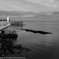 Buy canvas prints of Anstruther Pier by Bob Legg