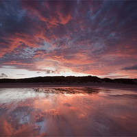 Buy canvas prints of Druridge Sunset by Neil Coleran