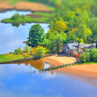 Buy canvas prints of  Erskine Ferry Cottage, River Clyde by Douglas Clark