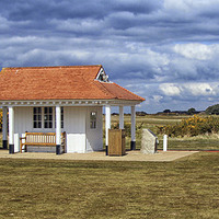 Buy canvas prints of  Turnberry Golf Course Ailsa Starters Hut by Douglas Clark