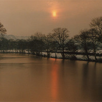 Buy canvas prints of River Wharfe, Otley,Yorkshire. by Michael Holliday