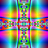 Buy canvas prints of Celtic Cross by Abstract  Fractal Fantasy