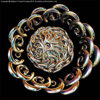 Buy canvas prints of Hook Rings by Abstract  Fractal Fantasy