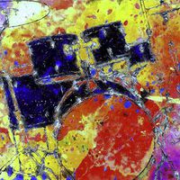 Buy canvas prints of Retro Drumkit by Abstract  Fractal Fantasy