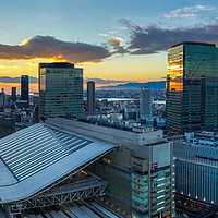 Buy canvas prints of Sunset in Japan by Alex Hynes