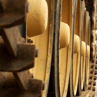 Buy canvas prints of Panza Tank Wheels by Jackie Forrest