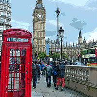 Buy canvas prints of London Scene by Jackie Forrest
