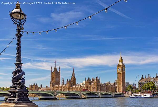 The Houses of Parliament - Summer in the City Picture Board by Cass Castagnoli
