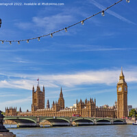 Buy canvas prints of The Houses of Parliament - Summer in the City by Cass Castagnoli