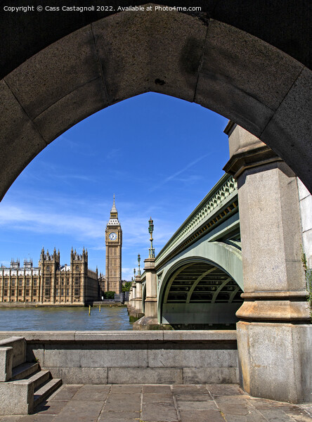 Westminster Bridge and the Houses of Parliament Picture Board by Cass Castagnoli