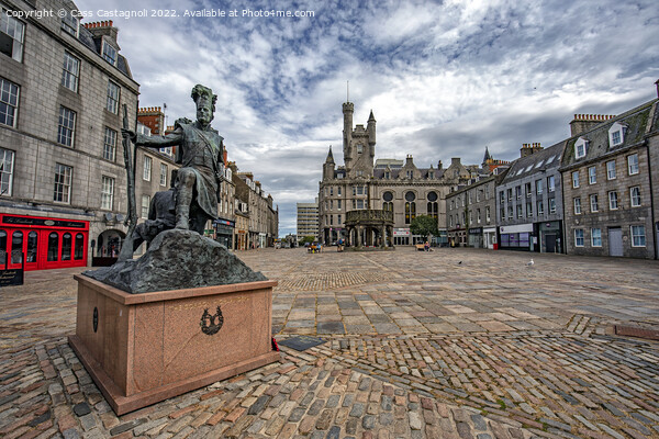 Aberdeen - Castlegate Picture Board by Cass Castagnoli