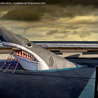 Buy canvas prints of Sh..Sh..Shark ! by Cass Castagnoli