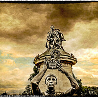 Buy canvas prints of 'A Kingdom for a Stage' - Shakespeare statue, Stra by Cass Castagnoli