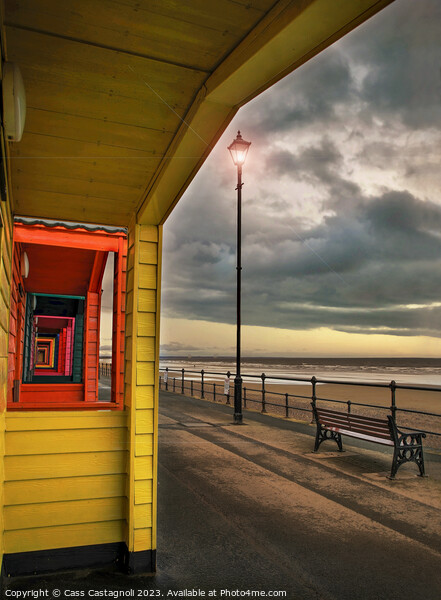 Rainbow Chalets - Saltburn-by-the-Sea Picture Board by Cass Castagnoli
