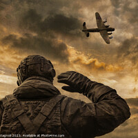 Buy canvas prints of The Homecoming - Lancaster Bomber by Cass Castagnoli