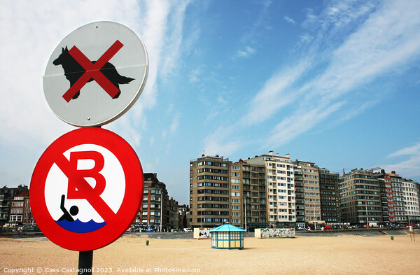 Welcome to Ostend - Belgium Picture Board by Cass Castagnoli