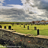 Buy canvas prints of Saint Germain's Churchyard, Marske-by-the-Sea - Pa by Cass Castagnoli