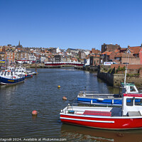 Buy canvas prints of Whitby Harbour by Cass Castagnoli