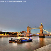 Buy canvas prints of Tower Bridge by Cass Castagnoli