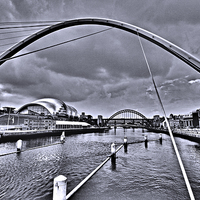 Buy canvas prints of Newcastle and Gateshead by Cass Castagnoli