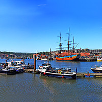 Buy canvas prints of The Endeavour, back home , Whitby by Cass Castagnoli