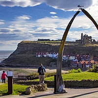 Buy canvas prints of Whitby Whale Bone Arch by Cass Castagnoli