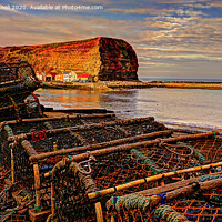 Buy canvas prints of Golden Staithes by Cass Castagnoli