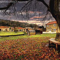 Buy canvas prints of Autumn in Hutton-le-Hole - north Yorkshire by Cass Castagnoli