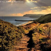Buy canvas prints of Cleveland Way to Skinningrove by Cass Castagnoli
