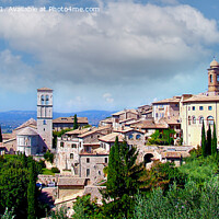 Buy canvas prints of Assisi in the Perugia province of Italy by Cass Castagnoli