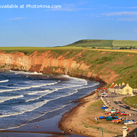Buy canvas prints of Saltburn by the Sea Panoramic by Cass Castagnoli