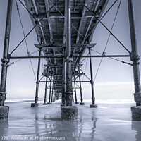 Buy canvas prints of Under the Boardwalk … Down by the sea by Cass Castagnoli