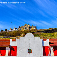 Buy canvas prints of Saltburn Huts in the sunshine by Cass Castagnoli