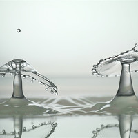 Buy canvas prints of fluid Art droplet splash by Terry Pearce
