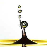Buy canvas prints of Fluid Art droplet splash by Terry Pearce