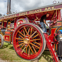 Buy canvas prints of The Lion Steam Traction Engine by Wight Landscapes