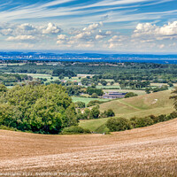 Buy canvas prints of Ashey Down Viewpoint by Wight Landscapes