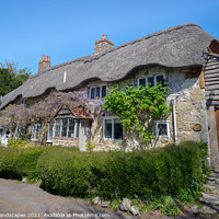 Buy canvas prints of Isle Of Wight Thatched Cottage by Wight Landscapes