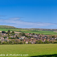 Buy canvas prints of Wroxall Panorama Isle Of Wight by Wight Landscapes