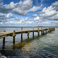 Buy canvas prints of Binstead Jetty by Wight Landscapes