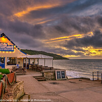 Buy canvas prints of The Waterfront Totland Bay by Wight Landscapes
