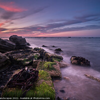 Buy canvas prints of Last Light At Seaview Isle Of Wight by Wight Landscapes